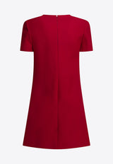 Valentino Metal V Mini Dress Red 8B3VAJD51CFR9M_6c63048e-bd5f-48eb-8bc8-e11a12ded6f1
