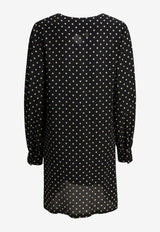 Valentino Polka Dots Flared Dress Black 8B3VAJF89DWTB1_a8138dba-06bf-4f20-a961-30c0ad3b4f84
