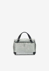 Zanellato Baby Postina Flaky Metallic Leather Handbag Silver POSTINA CBI BABY0680902260000Z0199_91afacab-0417-44e7-973c-3e47c147da09