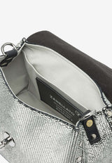 Zanellato Baby Postina Flaky Metallic Leather Handbag Silver POSTINA CBI BABY0680902260000Z0199_91afacab-0417-44e7-973c-3e47c147da09