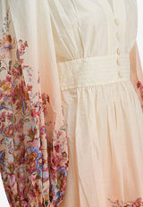 Zimmermann Awaken Floral Midi Dress Multicolor 6875DRS261IVF_58717a7d-6b70-41bc-8226-c7c43fa4a9bf
