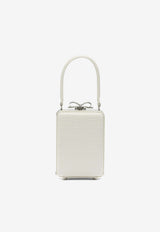 Self-Portrait Croc-Embossed Leather Handbag Cream RS26-302-CCREAM_bcd751cc-25e2-46f5-aad9-de2590284f42