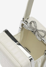 Self-Portrait Croc-Embossed Leather Handbag Cream RS26-302-CCREAM_bcd751cc-25e2-46f5-aad9-de2590284f42