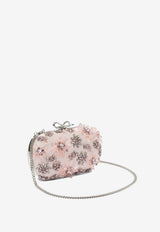 Self-Portrait Embellished Floral Satin Clutch Pink RS26-304-PPINK_c3232fd2-63b1-44a2-a02a-a1f175703299