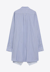 Maison Margiela Striped Double-Layered Shirt Dress Light Blue S29FP0140M35625/R_MARGI-002F
