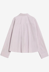 Loewe Anagram Embroidered Trapeze Shirt Lilac S359Y05XEJCO/R_LOEW-6140