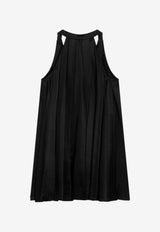 Loewe Trapeze Satin Mini Dress Black S359Y09XH1VI/Q_LOEW-1100