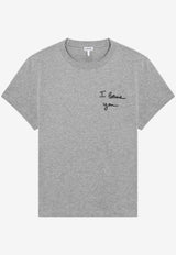 Loewe I Loewe You T-shirt Gray S359Y22XAACO/S_LOEW-1440