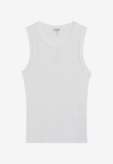 Loewe Anagram Ribbed Tank Top White S359Y55K51VI/S_LOEW-2100