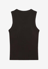 Loewe Anagram Ribbed Tank Top Brown S359Y55K51VI/S_LOEW-3100