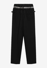 Maison Margiela Layered Tailored Pants Black S50KA0705M35693/S_MARGI-900