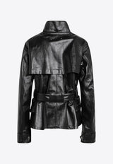 Maison Margiela Laminated High-Neck Jacket Black S51AM0504M35599/R_MARGI-900