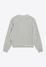 Maison Margiela Wool Cardigan with Embroidered-Inserts Green S51HP0022M13153/R_MARGI-688