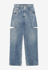 Maison Margiela Straight-Leg Jeans with Cut-Out Blue S51LA0051S30513/S_MARGI-470