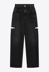 Maison Margiela Washed Jeans with Side-Rips Black S51LA0051S30743/R_MARGI-965