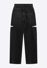Maison Margiela Washed Jeans with Side-Rips Black S51LA0051S30743/R_MARGI-965
