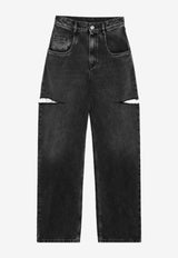 Maison Margiela Straight-Leg Jeans with Cut-Out Black S51LA0051S30743/S_MARGI-965