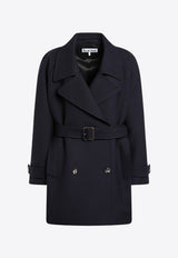 Loewe Double-Breasted Belted Wool Coat Blue S540Y01XBEWO/R_LOEW-5110