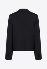 Loewe Single-Breasted Wool Blazer Blue S540Y03XAZWO/Q_LOEW-5190