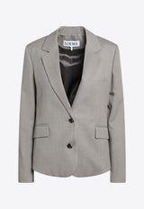 Loewe Mélange Wool Single-Breasted Blazer S540Y03XBMWO/R_LOEW-8586