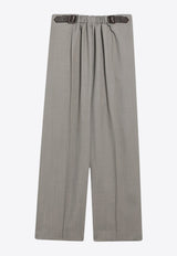 Loewe Mélange Wool Pants with Belt S540Y04XM8WO/R_LOEW-8586