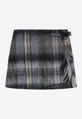 Loewe Mohair Wool Mini Checked Skirt Multicolor S540Y08XC0WO/R_LOEW-4985
