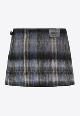 Loewe Mohair Wool Mini Checked Skirt Multicolor S540Y08XC0WO/R_LOEW-4985