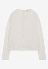 Loewe Embroidered Anagram Mohair-Blend Cardigan White S540Y16K88WO/R_LOEW-2100