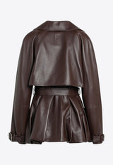 Loewe Leather Short Coat with Belt S540Y34L59LE/R_LOEW-3100