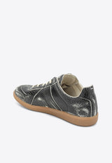 Maison Margiela Cracked Leather Replica Sneakers Black S57WS0517P7424/R_MARGI-H8328