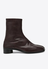 Maison Margiela Tabi Leather Ankle Boots Brown S57WU0153PR058/R_MARGI-T2358