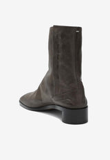 Maison Margiela Tabi Ankle Boots Brown S57WU0153PR058/S_MARGI-T2149