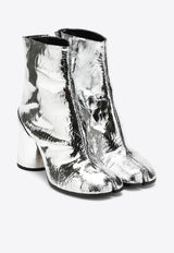 Maison Margiela Tabi 80 Mirrored Leather Ankle Boots Silver S58WU0260P5016/Q_MARGI-T9002