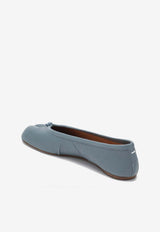 Maison Margiela Tabi Leather Ballet Flats Gray S58WZ0127P3753/S_MARGI-T6317