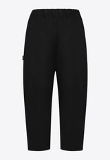MSGM Kids Boys Logo Tag Straight-Leg Pants Black S5MSJBPA016_BLACK