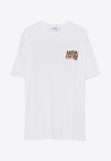MSGM Kids Boys Logo Print T-shirt White S5MSJBTH308_WHITE