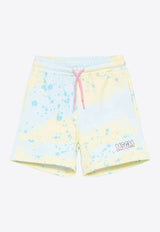 MSGM Kids Boys Spray Paint Logo Shorts Multicolor S5MSJGBE230_MULTI COLO