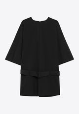 MM6 Maison Margiela Wool-Blend Belted Mini Dress Black S62DA0062M35614/R_MM6-900