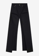 MM6 Maison Margiela Logo Patch Paneled Jeans Black S62LB0205M30011/R_MM6-971