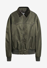 Maison Margiela Zip-Up Bomber Jacket Green S67AM0106DM35662/R_MARGI-728