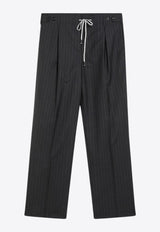 Maison Margiela Pinstripe Wool Tailored Pants Gray S67KA0080M35581/R_MARGI-860F