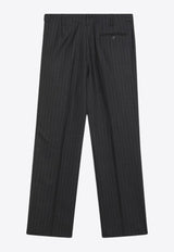 Maison Margiela Pinstripe Wool Tailored Pants Gray S67KA0080M35581/R_MARGI-860F