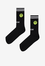 Barrow Kids Boys Iconic Ribbed Socks Black S6BKJUSO027_BLACK