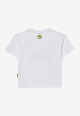 Barrow Kids Boys Logo Print T-shirt Off-white S6BKJUTH071_OFF-WHITE