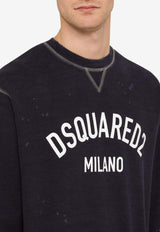 Dsquared2 Logo-Printed Distressed Sweatshirt S71GU0654S25463/O_DSQUA-478