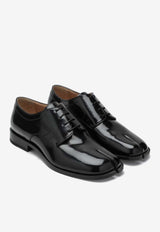 Maison Margiela Tabi Derby Shoes in Polished Leather Black S97WQ0052P3827/S_MARGI-H8396