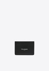 Maison Margiela Logo Print Leather Cardholder Black SA2VX0006P8729/R_MARGI-H1145