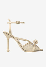 Jimmy Choo Sarai 95 Dégradé Galaxy Crystal Mesh Sandals Gold SARAI SANDAL 95 YDZ LIGHT SOFT GOLD/LIGHT SOFT GOL