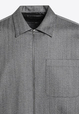Prada Wool Zip-Up Overshirt Gray SC824OOO15O1/R_PRADA-F0031