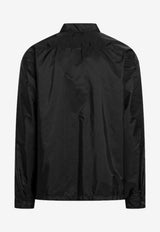 Zip-Up Overshirt with Triangle-Logo